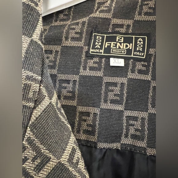 Fendi Black and Gray Trench Coat - Picture 6 of 16